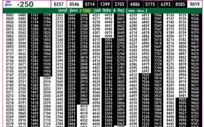 Rajshree 50 shukra weekly lottery 7.30pm result 28 June 2024