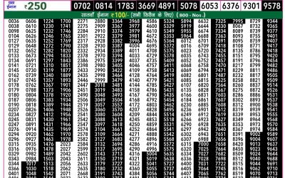 Rajshree 50 budh weekly lottery 7.30pm result 31 July 2024