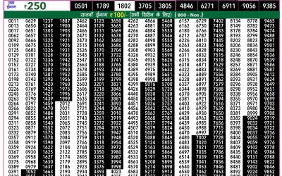 Rajshree 50 guru weekly lottery  7.30pm result 25 July 24