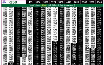 Rajshree 50 mangal weekly lottery 7.30pm result 30 July 2024