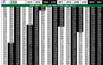 Rajshree 50 shani weekly lottery 7.30pm result 6 July 2024