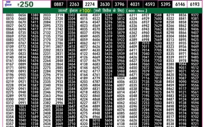 Rajshree 50 shukra weekly lottery 7.30pm result 5 July 2024