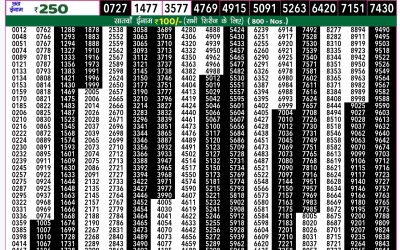 Rajshree 50 budh weekly lottery 7.30pm result 28 August 2024