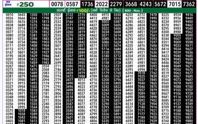 Rajshree 50 mangal weekly lottery 7.30pm result 6 August 2024