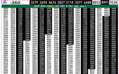 Rajshree 50 mangal weekly lottery 7.30pm result 13 August 2024