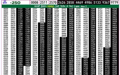 Rajshree 50 shukra weekly lottery 7.30pm result 9 August 2024