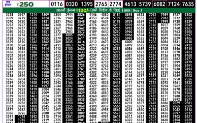 Rajshree 50 som weekly lottery 7.30pm result 26 August 2024