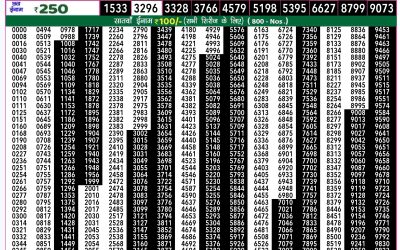 Rajshree 50 budh weekly lottery 7.30pm result 25 September 2024