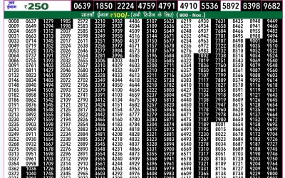 Rajshree 50 mangal weekly lottery 7.30pm result 17 September 2024