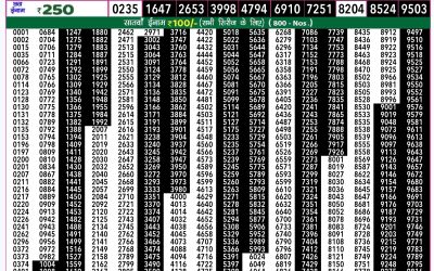 Rajshree 50 shukra weekly lottery 7.30pm result 13 September 2024