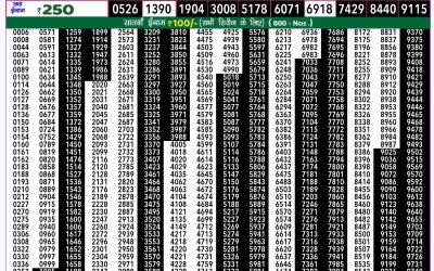 Rajshree 50 budh weekly lottery 7.30pm result 30 October 2024