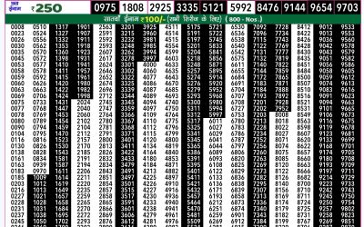 Rajshree 50 mangal weekly lottery 7.30pm result 15 October 2024