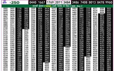 Rajshree 50  weekly lottery 7.30pm result 13 October 2024