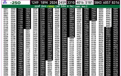 Rajshree 50 ravi weekly lottery 7.30pm 27 October 2024