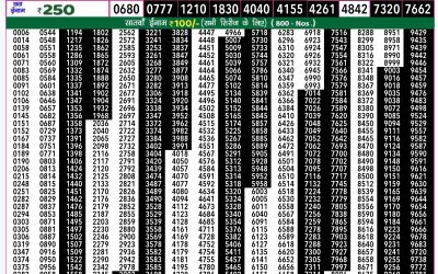 Rajshree 50 shani weekly lottery 7.30pm 12 October 2024