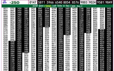 Rajshree 50 som weekly lottery 7.30pm result 21 October 2024