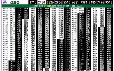 Rajshree 50 mangal weekly lottery 7.30pm result 12 November 2024